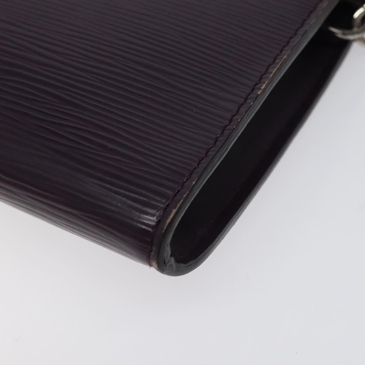 Louis Vuitton Pochette Accessoires Epi Leather, PURPLE, LEATHER, Clutche & pouche