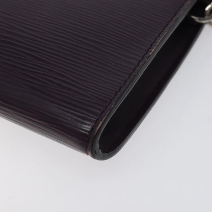 Louis Vuitton Pochette Accessoires Epi Leather, PURPLE, LEATHER, Clutche & pouche