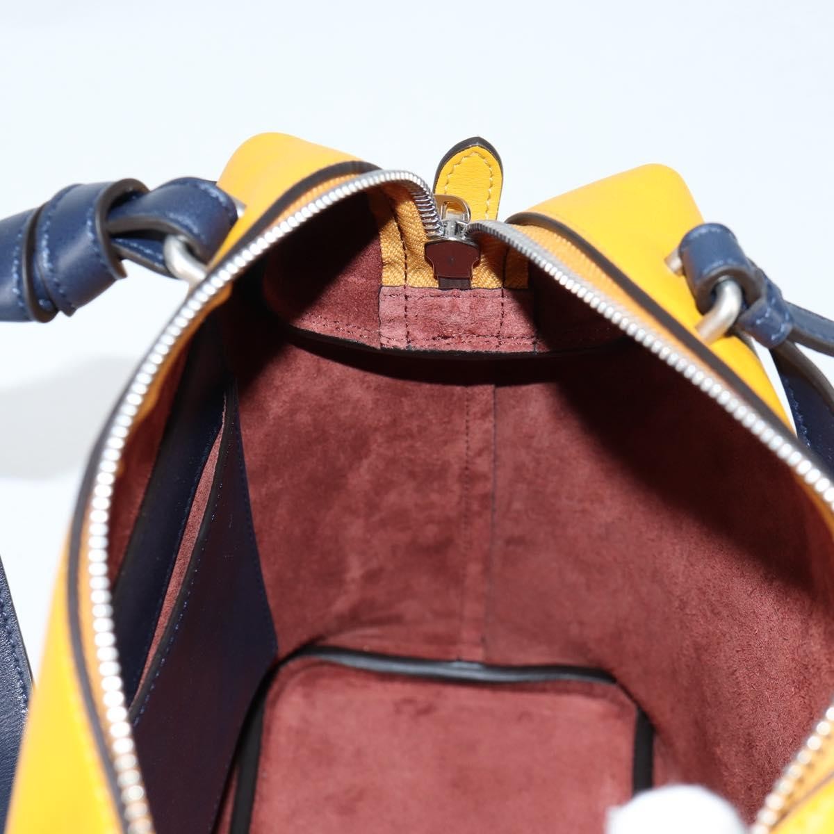 Celine Soft Cube Bag Leather, YELLOW, LEATHER, Handbag