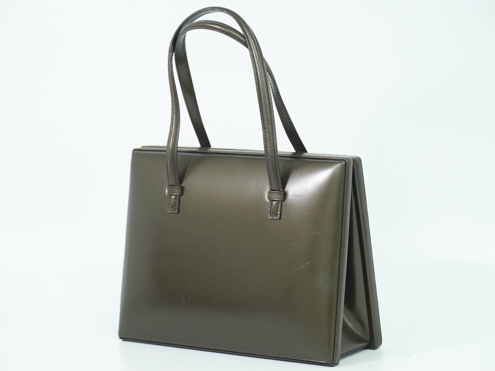 Loewe Postal Bag Leather, BROWN, LEATHER, Crossbody bag