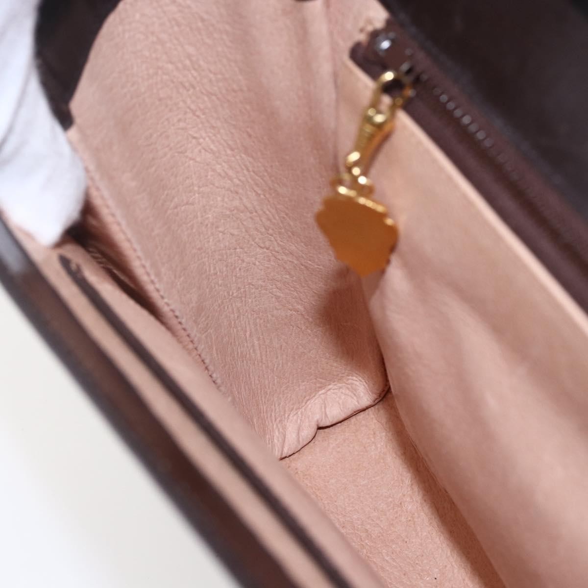 Gucci Vintage Shoulder Bag Leather, BROWN, LEATHER, Shoulder bag