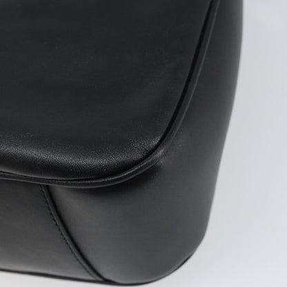 Gucci Vintage Bamboo Shoulder Bag Leather, BLACK, LEATHER, Shoulder bag