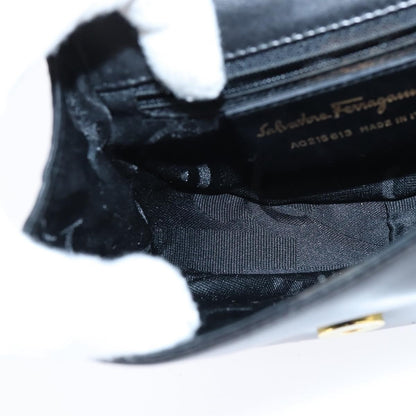 Salvatore Ferragamo Gancini Chain Shoulder bag Leather, BLACK, LEATHER, Shoulder bag