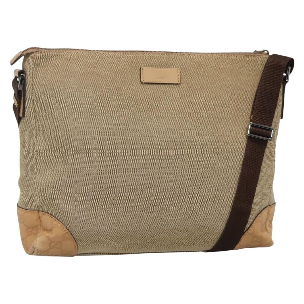 Gucci Original Messenger GG Canvas, BEIGE, CANVAS, Shoulder bag