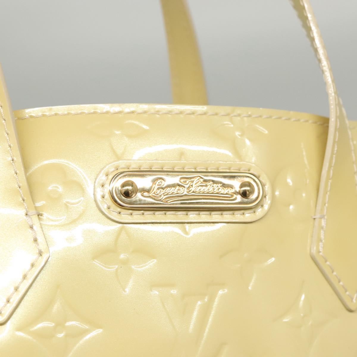 Louis Vuitton Wilshire Handbag Monogram Vernis, BEIGE, PATENT_LEATHER, Handbag