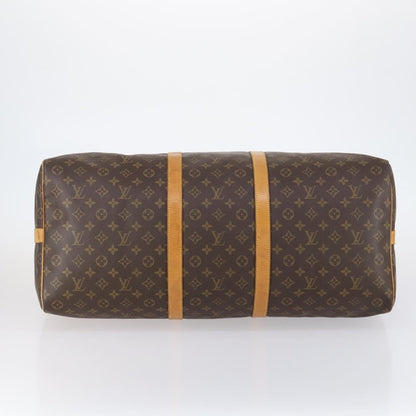 Louis Vuitton Keepall Bandouliere Bag Monogram Canvas, BROWN, CANVAS, Travel bag