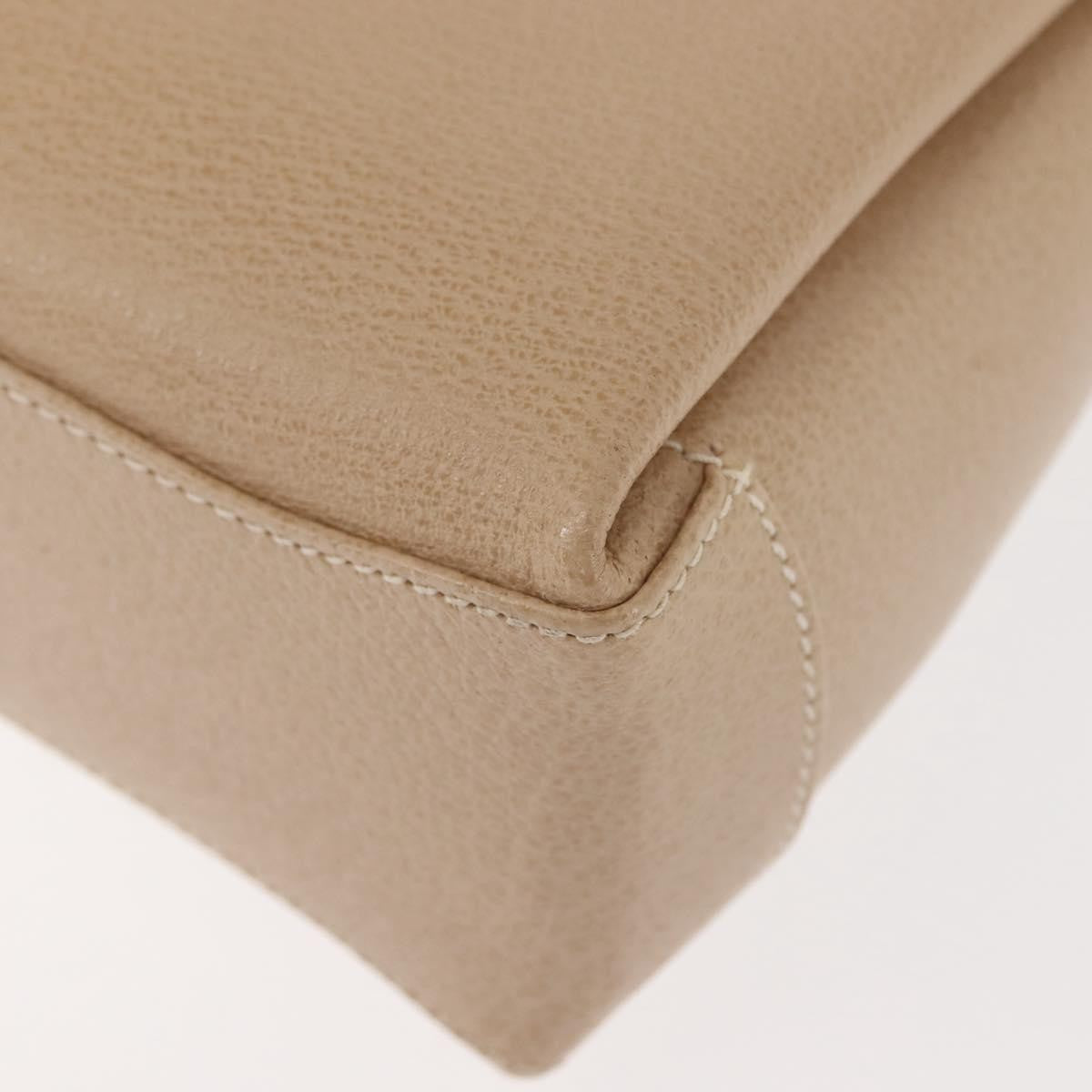 Gucci Vintage Convertible Bamboo Box Crossbody Bag Leather, BEIGE, LEATHER, Crossbody bag