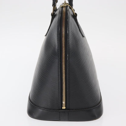 Louis Vuitton Alma Handbag Epi Leather, BLACK, LEATHER, Handbag