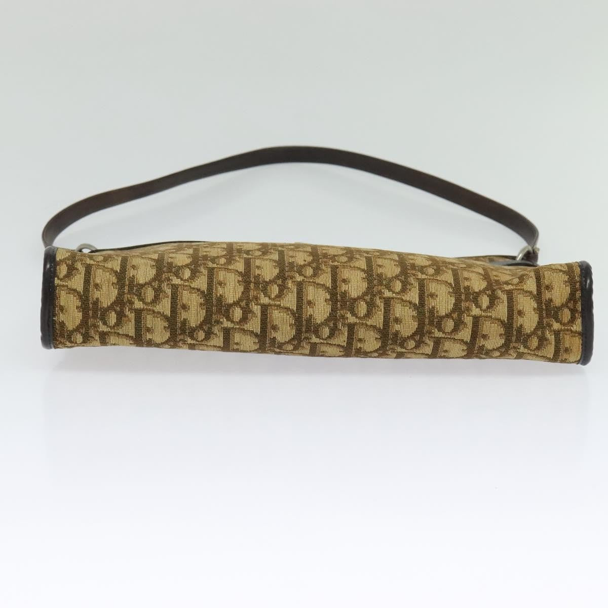 Christian Dior Vintage Trotter Shoulder Bag Canvas, BROWN, CANVAS, Shoulder bag
