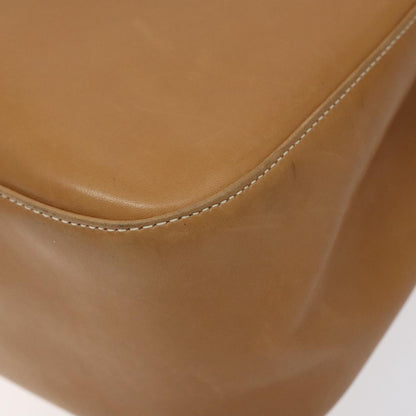 Salvatore Ferragamo Gancini Shoulder Bag Suede, Brown, Leather, Shoulder Bag