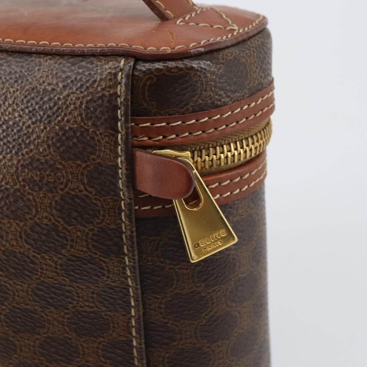 Celine Macadam Vanity Bag Canvas, BROWN, CANVAS, Clutche & pouche