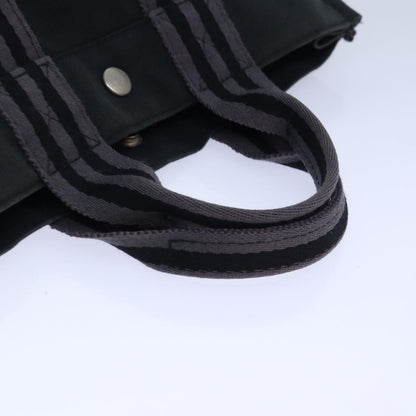 Hermes Fourre Tout Tote Canvas, GRAY, CANVAS, Tote bag