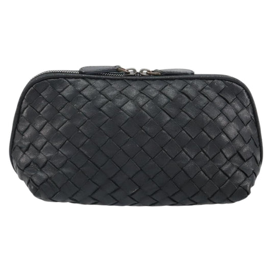 Bottega Veneta Intrecciato Clutch bag Leather, BLACK, LEATHER, Clutche & pouche