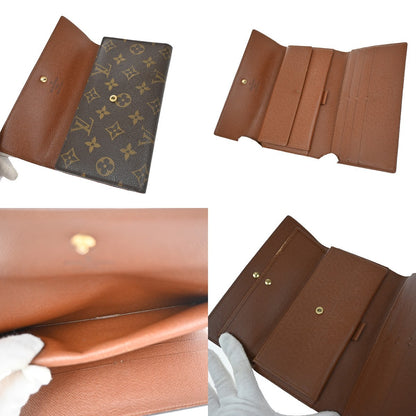 Louis Vuitton Vintage Sarah Wallet Monogram Canvas, BROWN, CANVAS, Wallets