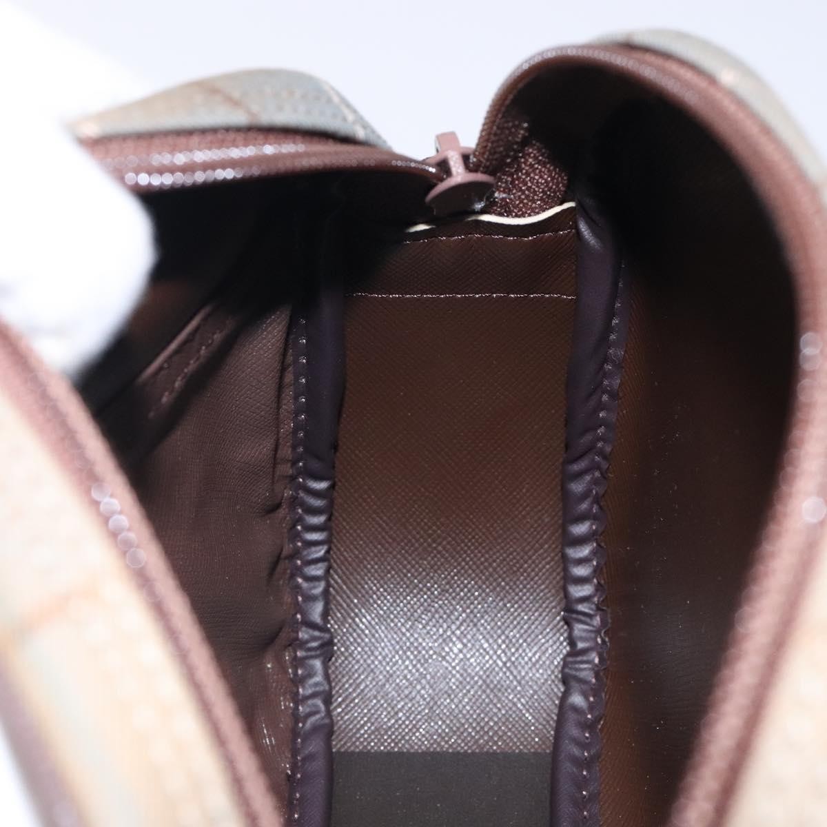 Burberry Nova check Pochette Canvas, BEIGE, CANVAS, Clutche & pouche