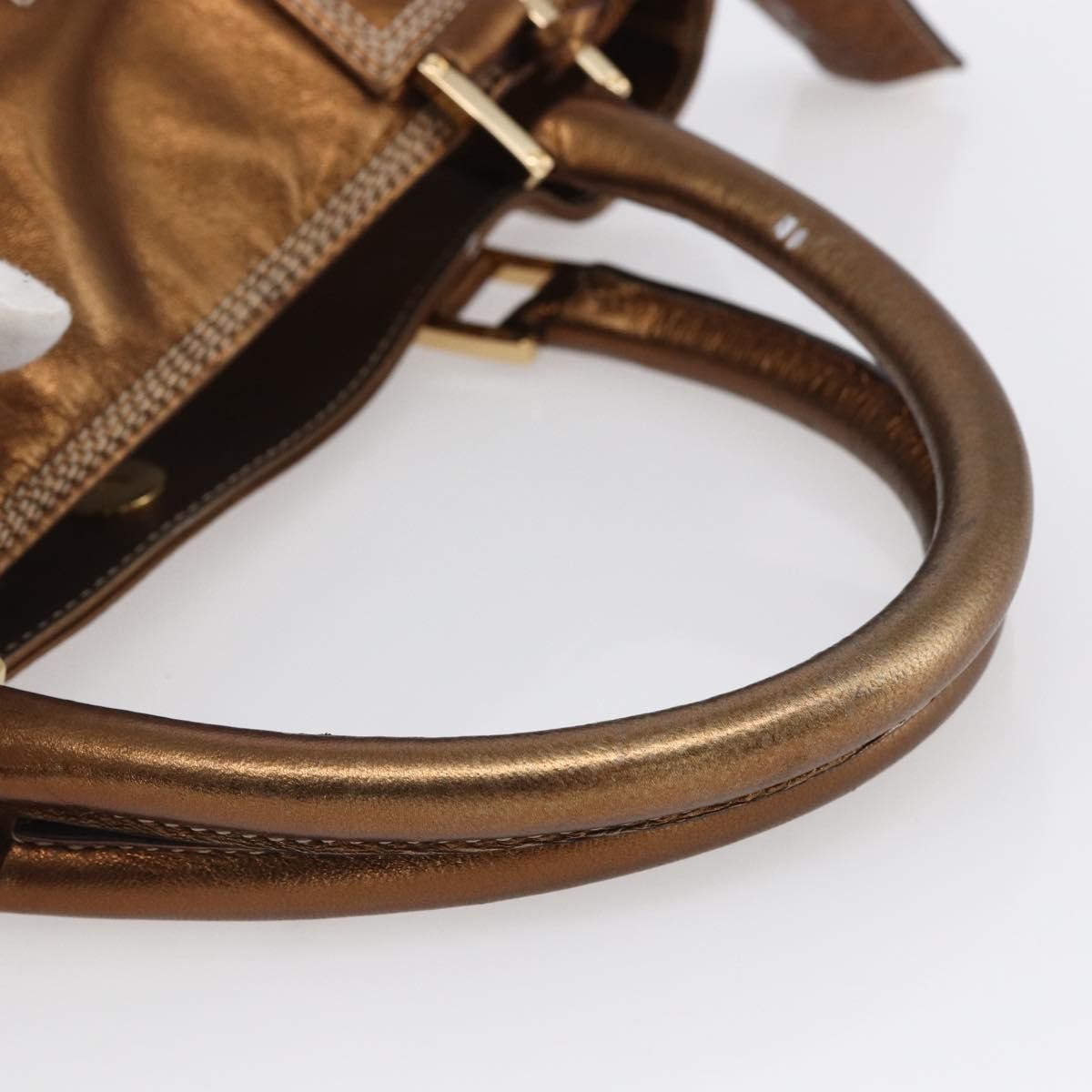 Loewe Vintage Anagram Tote Leather, METALLIC, LEATHER, Tote bag