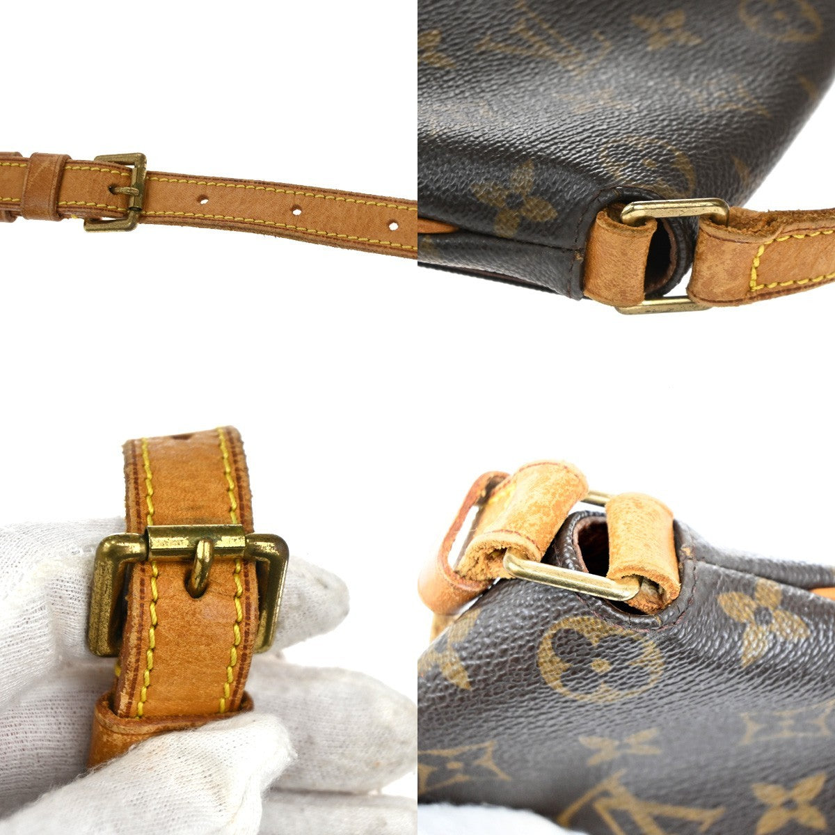 Louis Vuitton Musette Handbag Monogram Canvas, BROWN, CANVAS, Shoulder bag