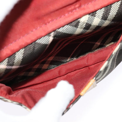 Burberry Nova Check Blue Label Canvas, BLACK, CANVAS, Shoulder bag