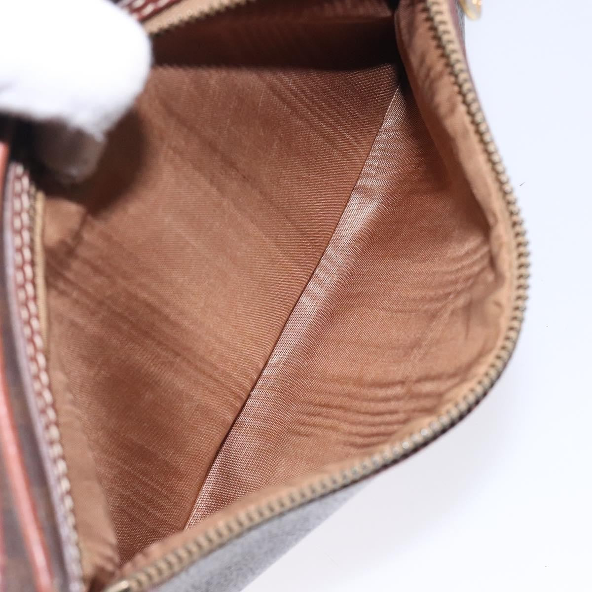 Celine Macadam Pochette Classic, BROWN, PVC, Clutche & pouche