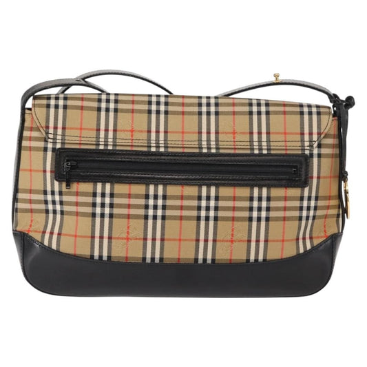 Burberry Nova check Shoulder bag Canvas, BEIGE, CANVAS, Shoulder bag