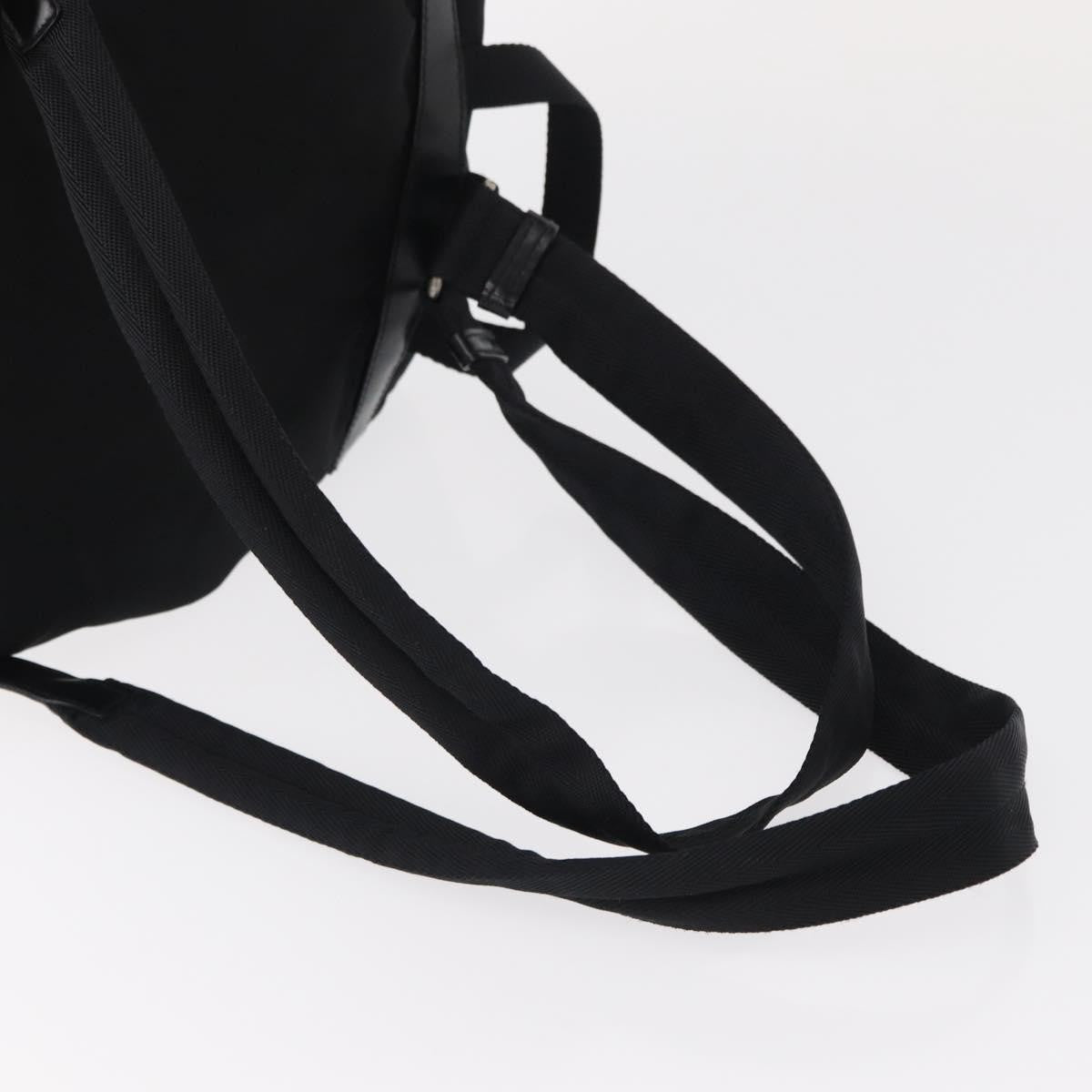 Prada Double Front Pocket Backpack Tessuto, BLACK, NYLON, Backpack