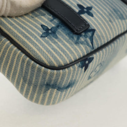 Louis Vuitton Outdoor Pouch Limited Edition Monogram Watercolor Stripes Denim, BLUE, CANVAS, Clutche & pouche