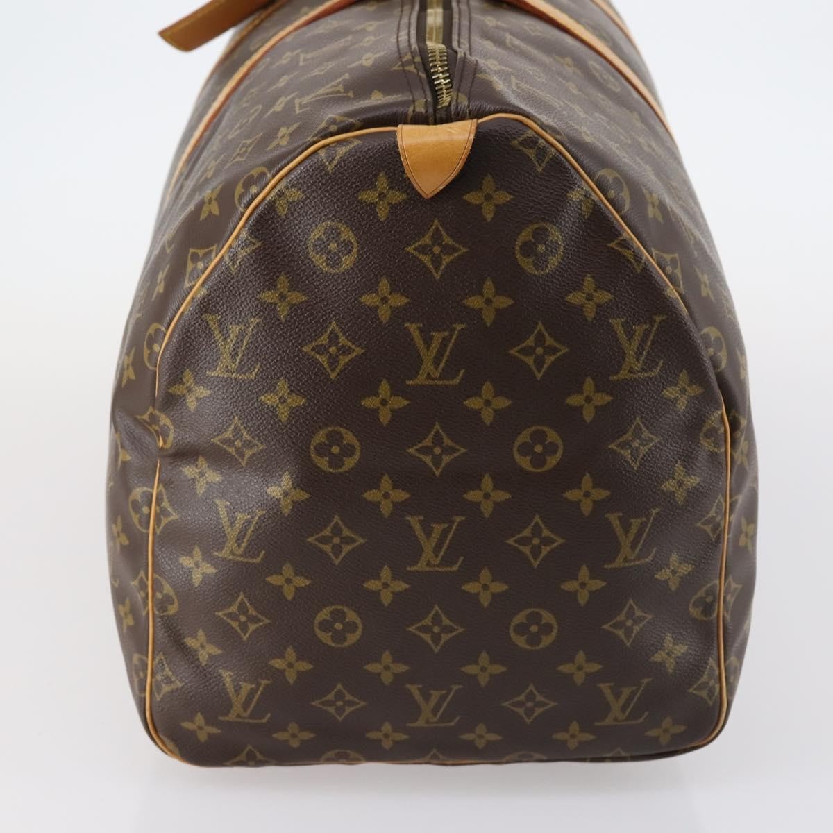 Louis Vuitton Keepall Bag Monogram Canvas, BROWN, CANVAS, Travel bag