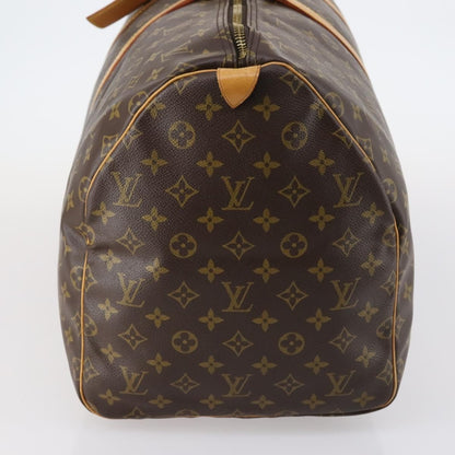 Louis Vuitton Keepall Bag Monogram Canvas, BROWN, CANVAS, Travel bag