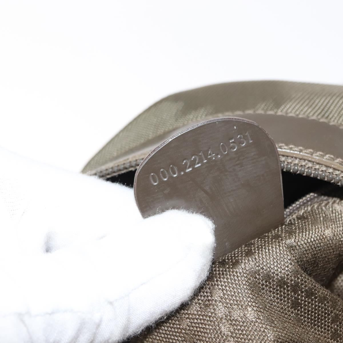 Gucci Vintage Bamboo Handle Bag Nylon, KHAKI, NYLON, Handbag