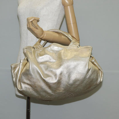 Loewe Anagram Logo Nappa Aire Hand Bag Leather, GOLD, LEATHER, Handbag