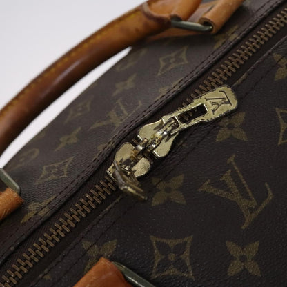 Louis Vuitton Keepall Bag Monogram Canvas, BROWN, CANVAS, Travel bag