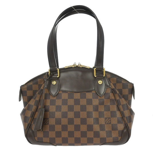 Louis Vuitton Verona Handbag Damier, Brown, Canvas, Handbag