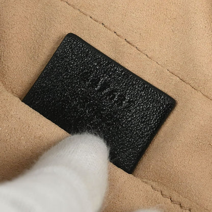 Gucci GG Marmont Shoulder Bag Diagonal Quilted GG Canvas with Leather, BEIGE, CANVAS, Shoulder bag