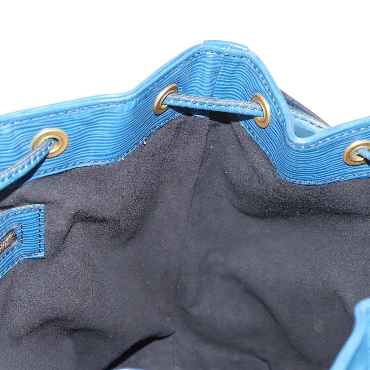 Louis Vuitton Petit Noe Handbag Epi Leather, BLUE, LEATHER, Shoulder bag