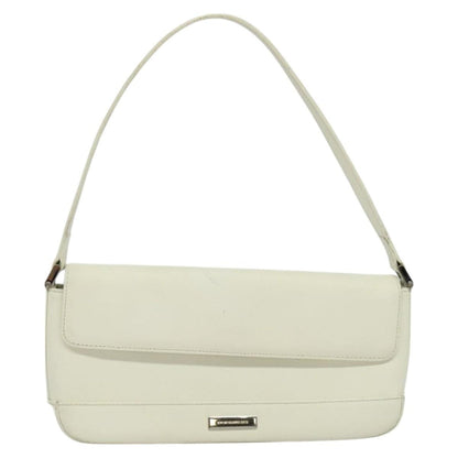 Burberry Flap Shoulder Bag Leather, WHITE, LEATHER, Shoulder bag