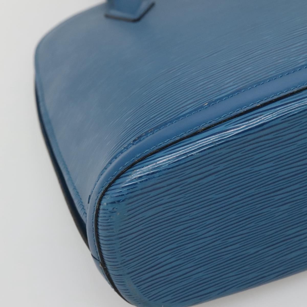 Louis Vuitton Lussac Handbag Epi Leather, BLUE, LEATHER, Shoulder bag