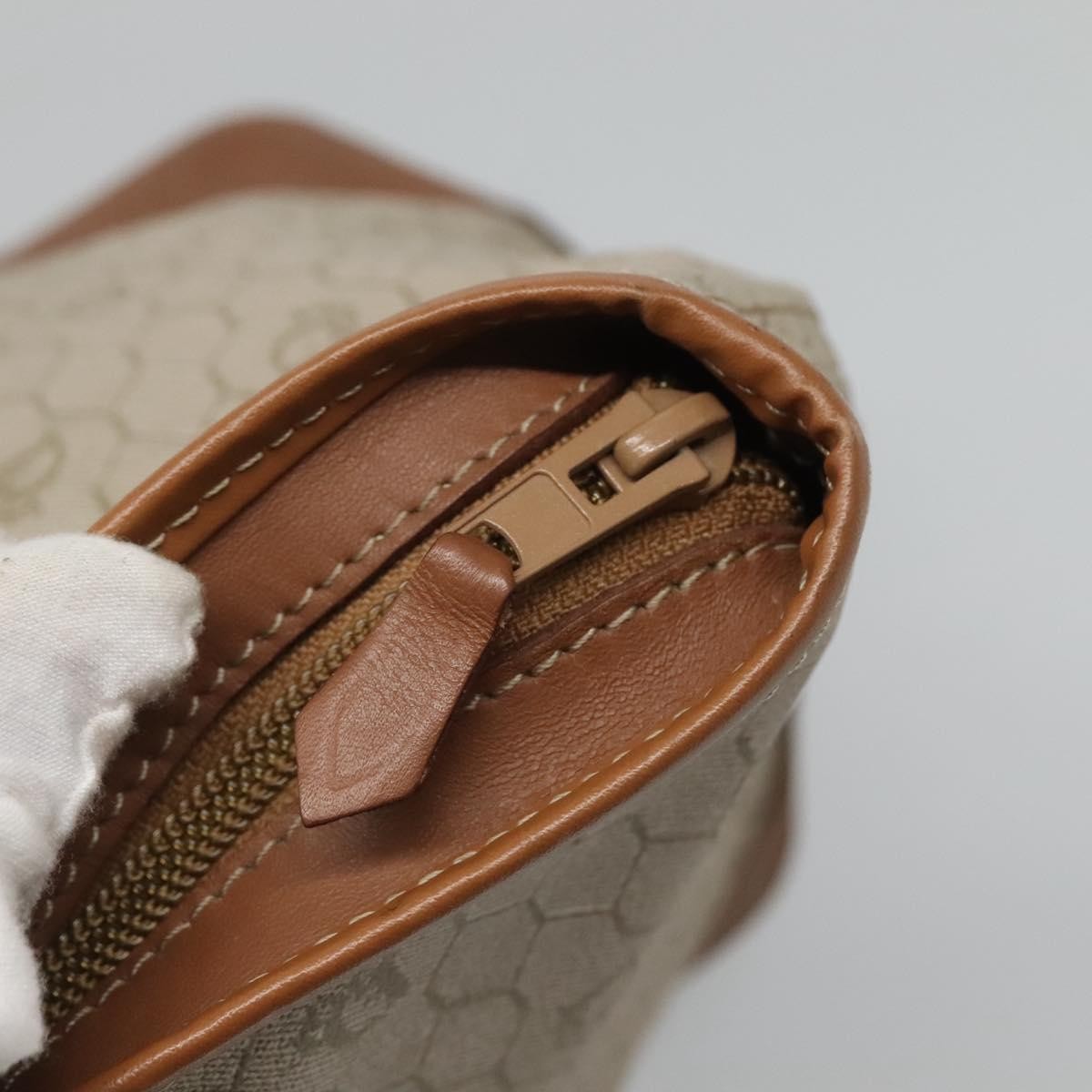 Christian Dior Front Pocket Convertible Tote Canvas, BEIGE, CANVAS, Tote bag