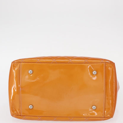 Chanel Vintage Petite Timeless Tote Quilted Patent, ORANGE, PATENT_LEATHER, Tote bag