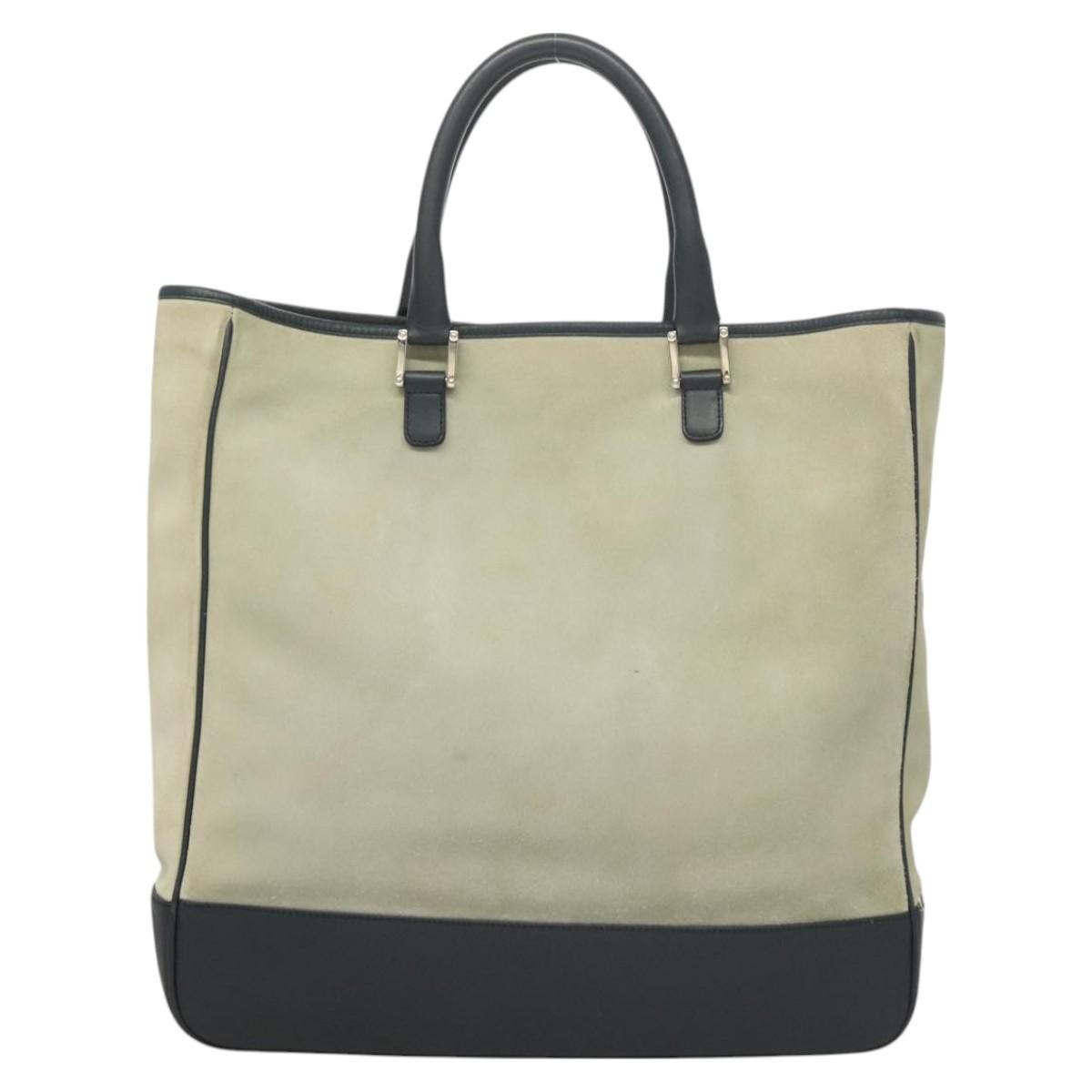 Loewe Anagram Tote Suede, GRAY, SUEDE, Tote bag
