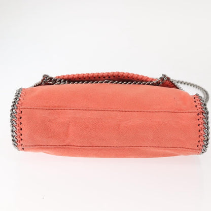 Stella McCartney Falabella Fold Over Flap Crossbody Bag Shaggy Deer, ORANGE, POLYESTER, Shoulder bag