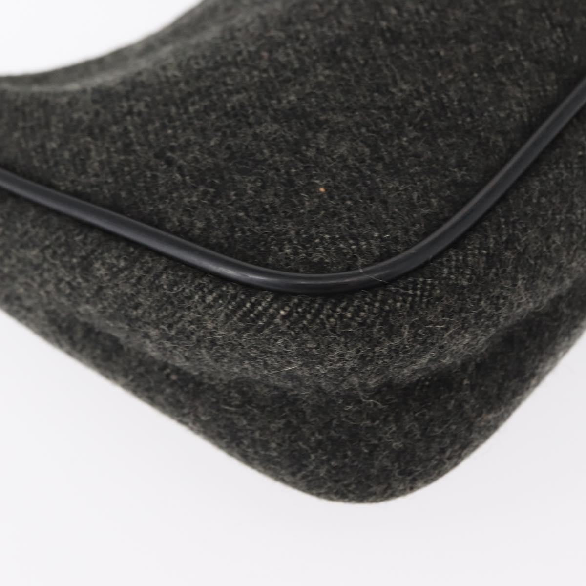 Prada Re-Edition 2000 Hobo Wool, GRAY, WOOL, Handbag