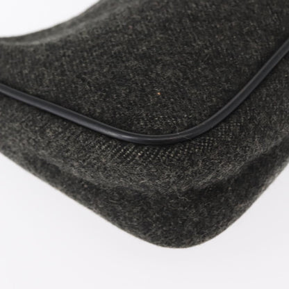 Prada Re-Edition 2000 Hobo Wool, GRAY, WOOL, Handbag
