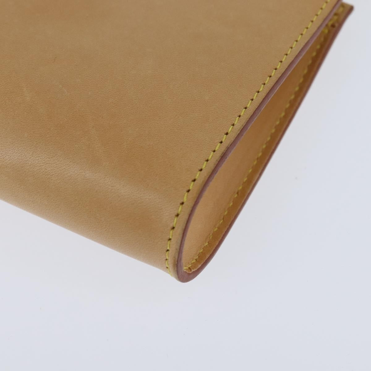 Louis Vuitton Pochette Accessoires Nomad Leather, BEIGE, LEATHER, Clutche & pouche