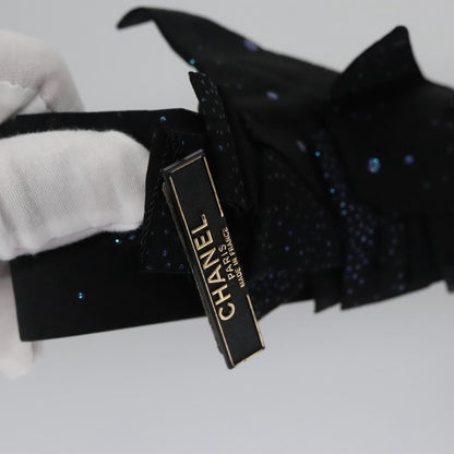 Chanel Vintage bow belt Leather, BLACK, LEATHER, Belts