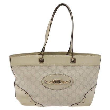 Gucci GG Canvas Bag Canvas, WHITE, CANVAS, Tote bag
