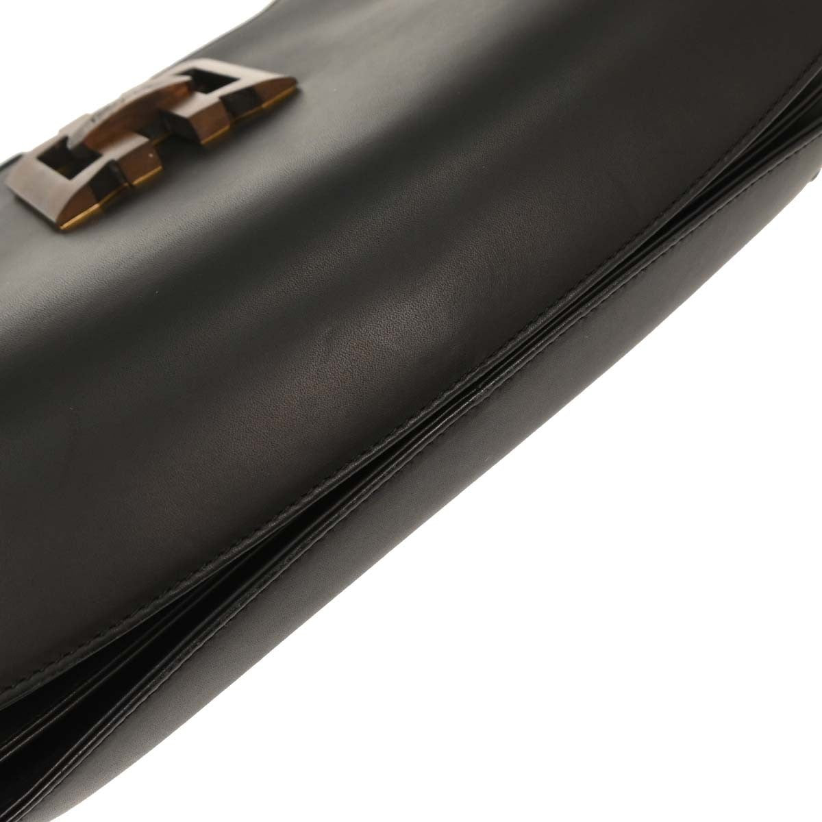 Salvatore Ferragamo Vintage Shoulder Bag Leather, BLACK, LEATHER, Shoulder bag