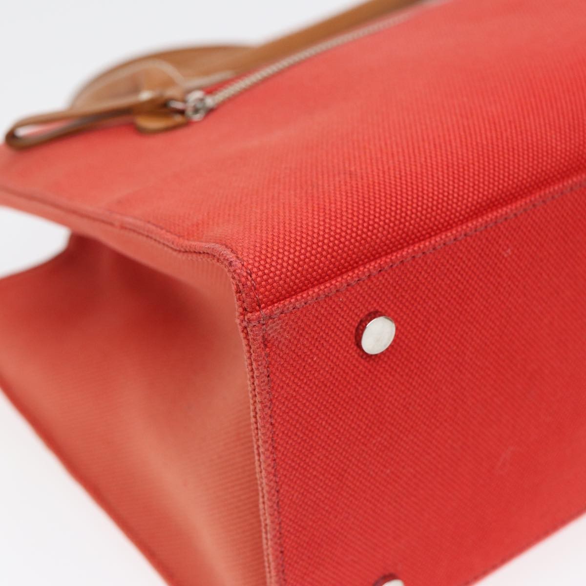 Burberry Nova Check Blue Label Canvas, ORANGE, CANVAS, Handbag