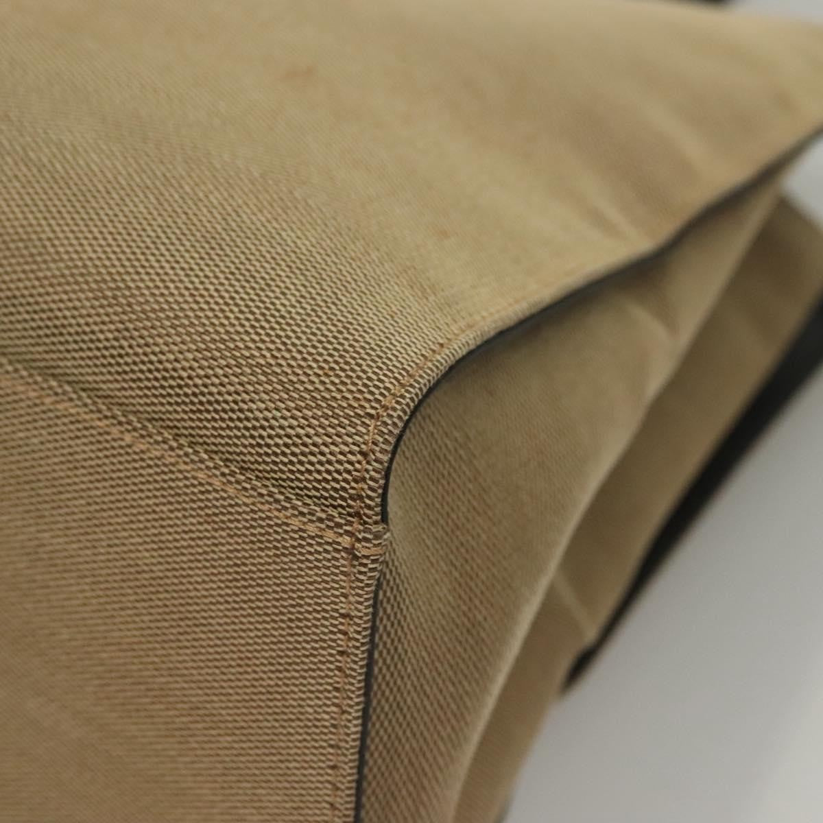 Gucci Vintage Bamboo Handle Tote Canvas, BEIGE, CANVAS, Tote bag