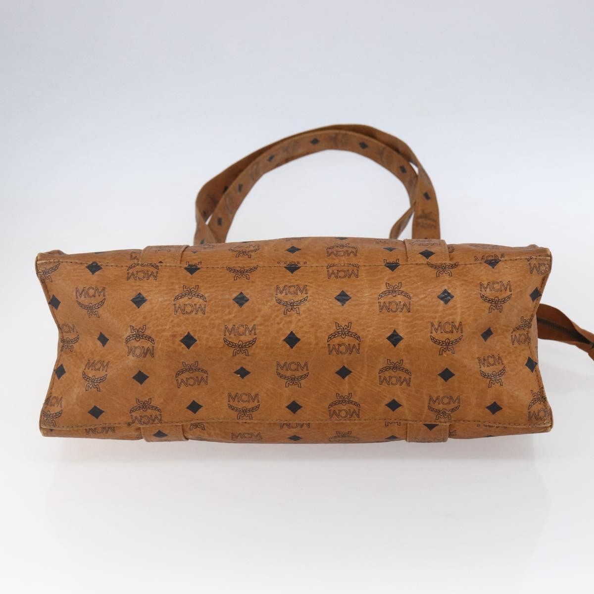 MCM Vintage Visetos Tote bag Canvas, BROWN, CANVAS, Tote bag