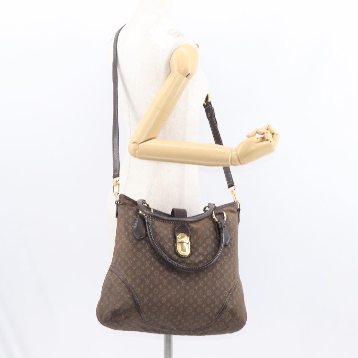 Louis Vuitton Elegie Handbag Monogram Idylle, BLACK, CANVAS, Handbag